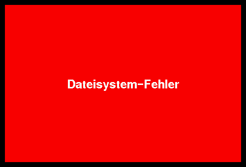 Anzeige Fehlermeldung