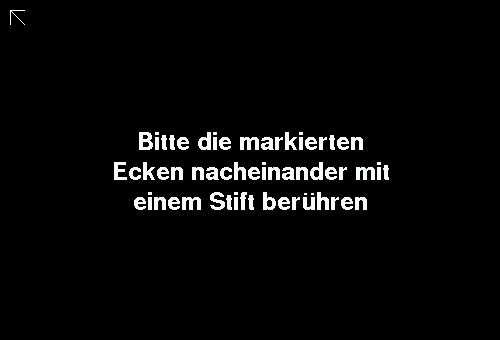 Anzeige Kalibrierung