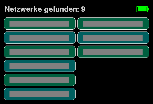Anzeige WLAN auswählen