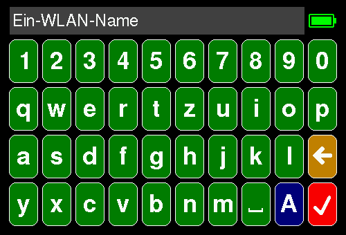 Anzeige Tastatur