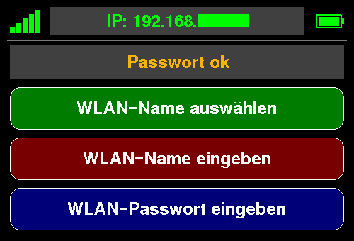 Anzeige WLAN IP